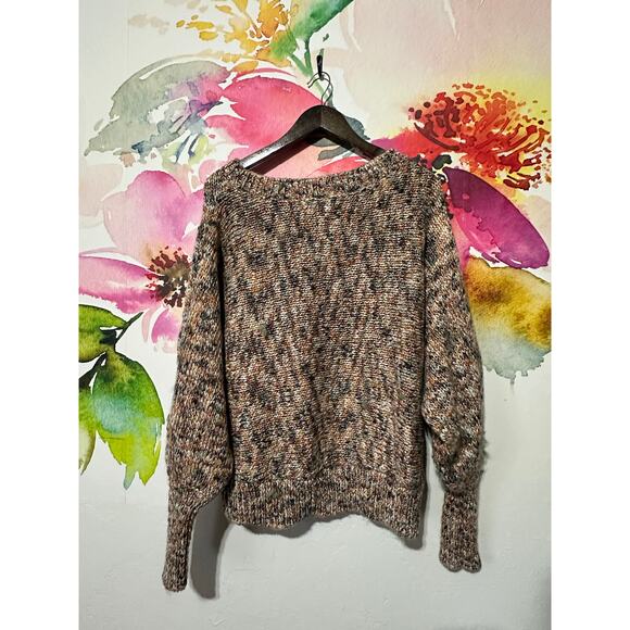 Coco Jaimeson Sweater Women Size L Pointelle Fall Colored Cozy Comfy Soft - Picture 4 of 4